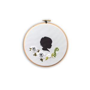Silhouette Embroidered Hoop