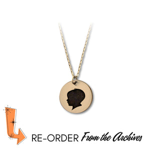 Silhouette Necklace (Gold) From the Archives