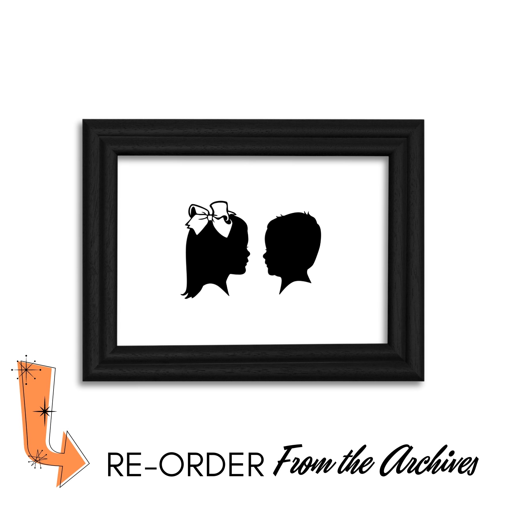 Silhouette Paper-Cut (Two Portraits) From the Archives