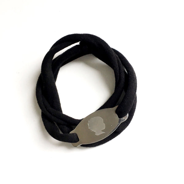 Silhouette Wrap Bracelet (two portraits)