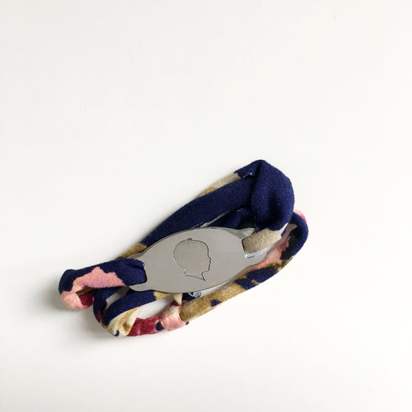 Silhouette Wrap Bracelet (one portrait)