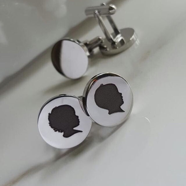Silhouette Cufflinks (with two silhouettes)