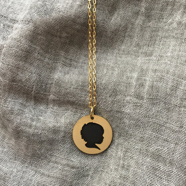 Gold Silhouette Necklace