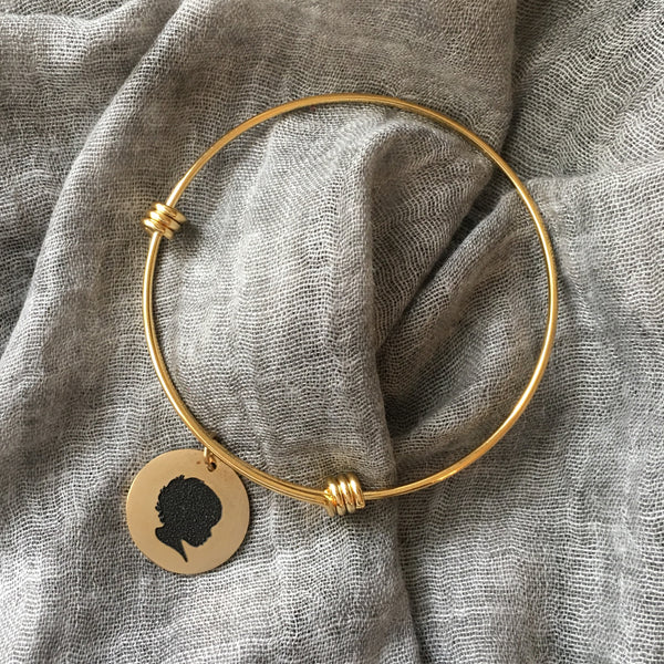 FROM THE ARCHIVES Gold Silhouette Expandable Bangle