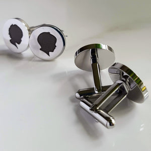 Silhouette Cufflinks (with two silhouettes)