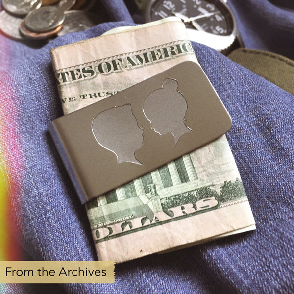 FROM THE ARCHIVES Silhouette Money Clip (two portraits)