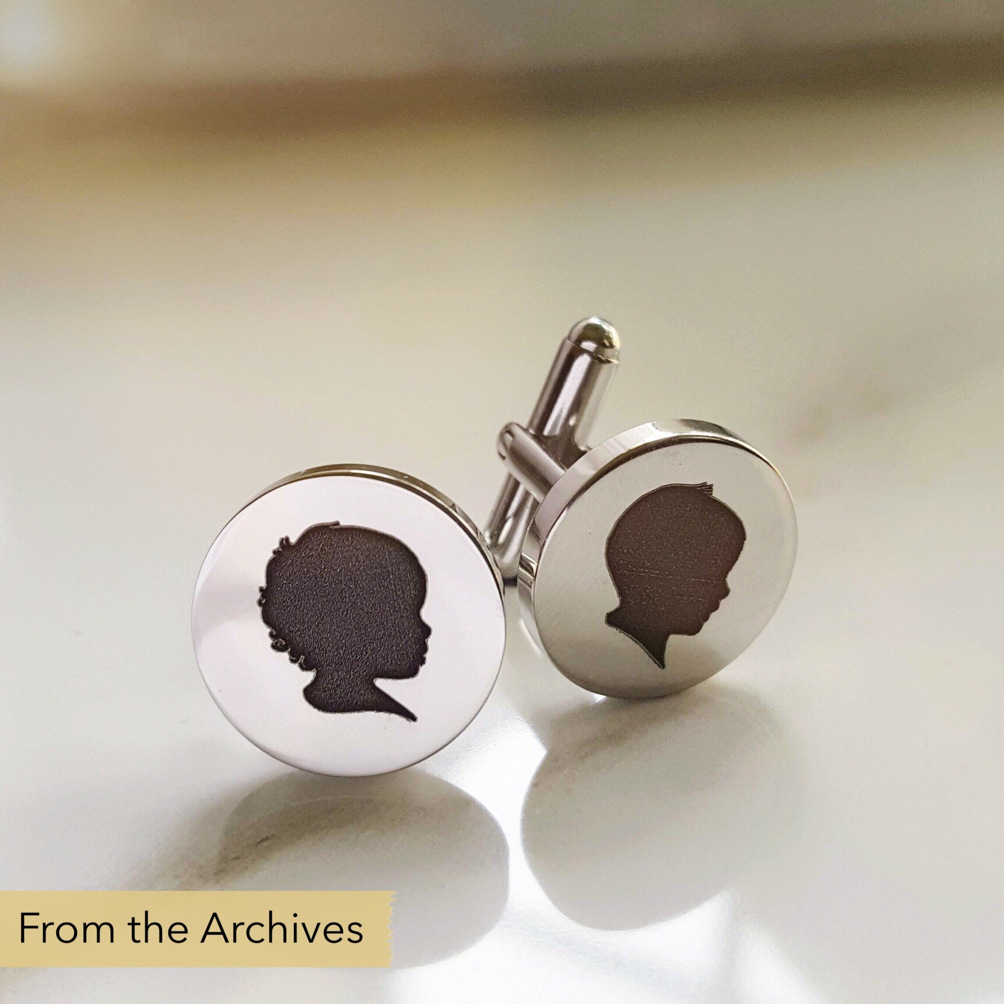 FROM THE ARCHIVES Silhouette Cufflinks (with one silhouette)