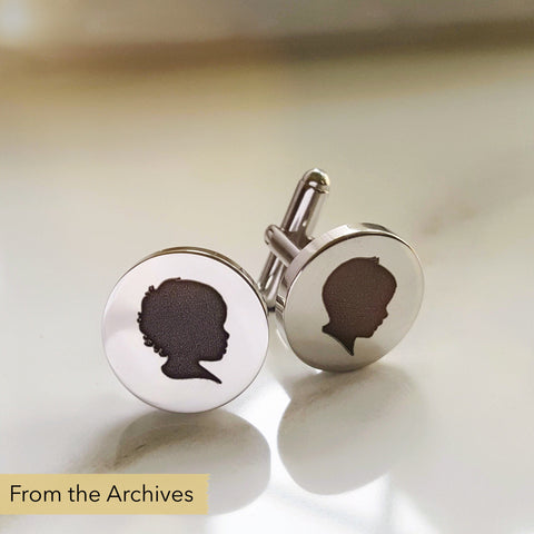 FROM THE ARCHIVES Silhouette Cufflinks (with one silhouette)