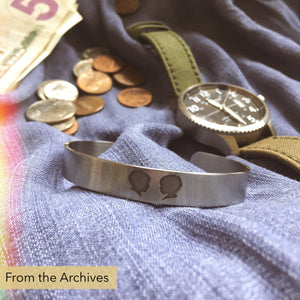 FROM THE ARCHIVES Silhouette Cuff (with up to 6 portraits)