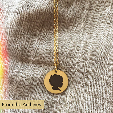 FROM THE ARCHIVES Gold Silhouette Necklace