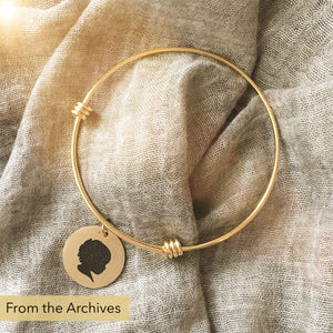 FROM THE ARCHIVES Gold Silhouette Expandable Bangle