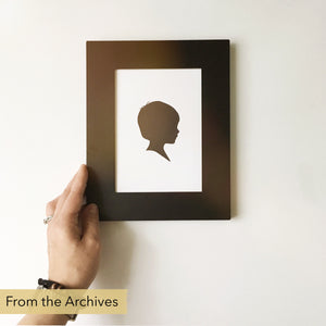 FROM THE ARCHIVES 5x7" Silhouette Paper-Cut