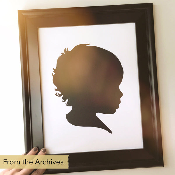 FROM THE ARCHIVES 11x14" Silhouette Paper-Cut