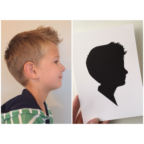 FROM THE ARCHIVES 8x10" with Two Silhouette Paper-Cuts