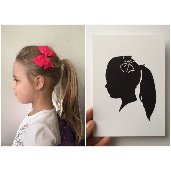 FROM THE ARCHIVES 11x14" with Five Silhouette Paper-Cuts