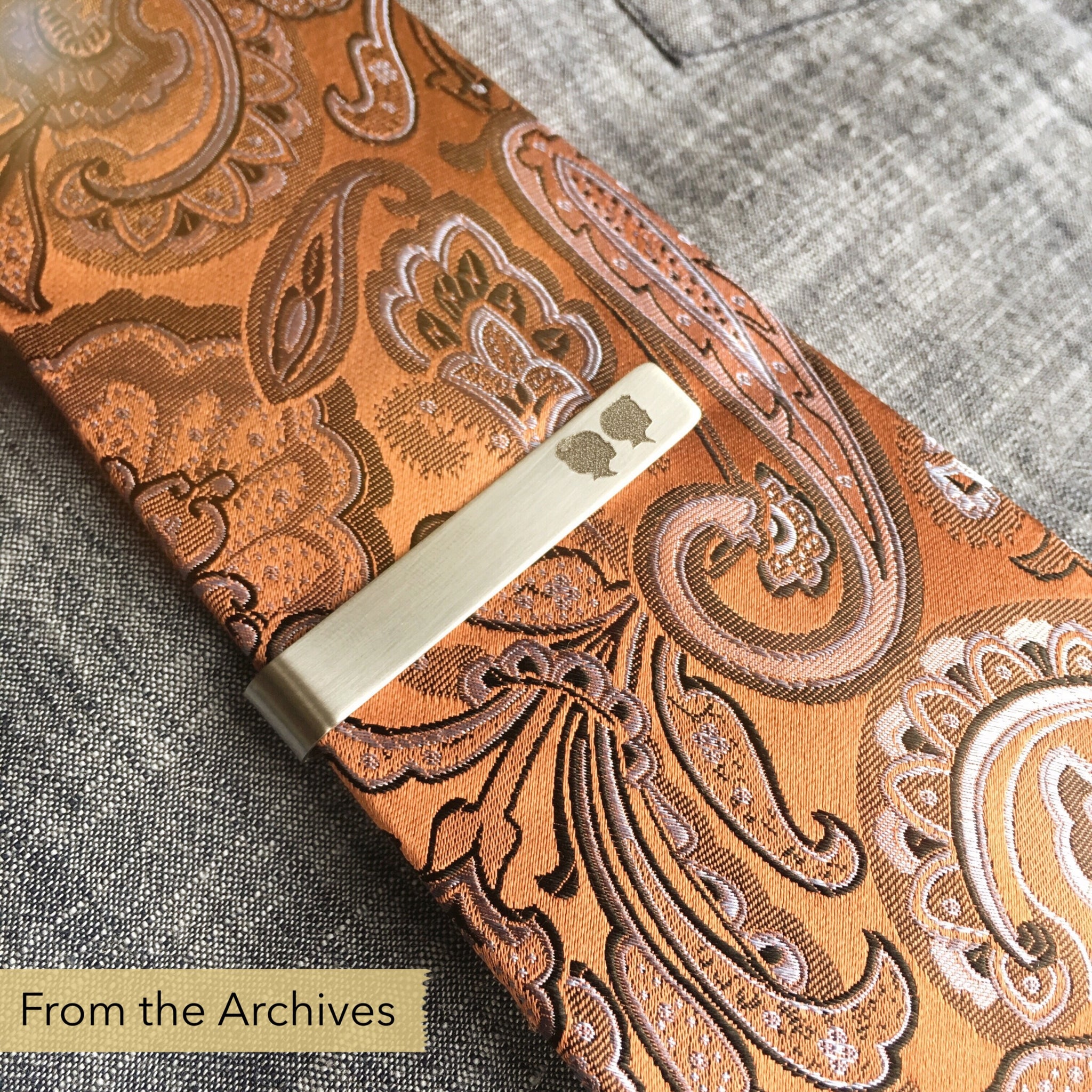 FROM THE ARCHIVES Silhouette Tie Bar